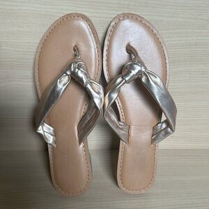 Express Rose Gold Flip Flops 7